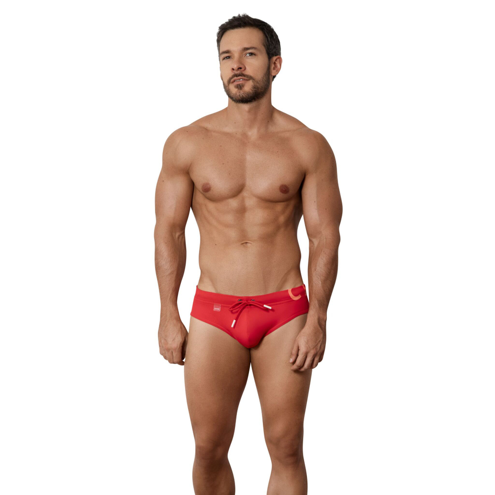 Красные мужские плавки-брифы Malibu Swimsuit Brief (Размер: M) (Цвет: красный)