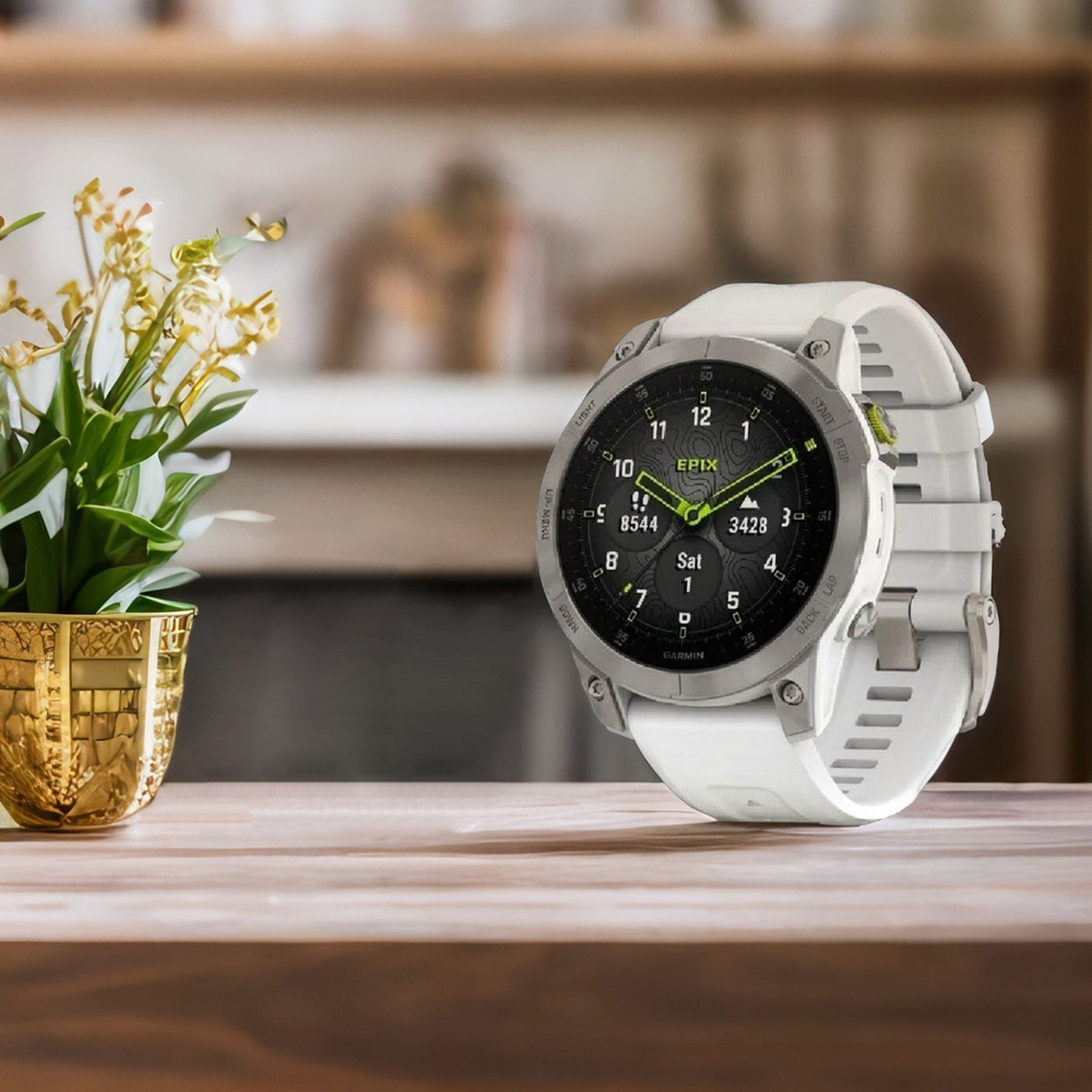 Умные часы Garmin Epix (Gen 2) Sapphire - White Titanium