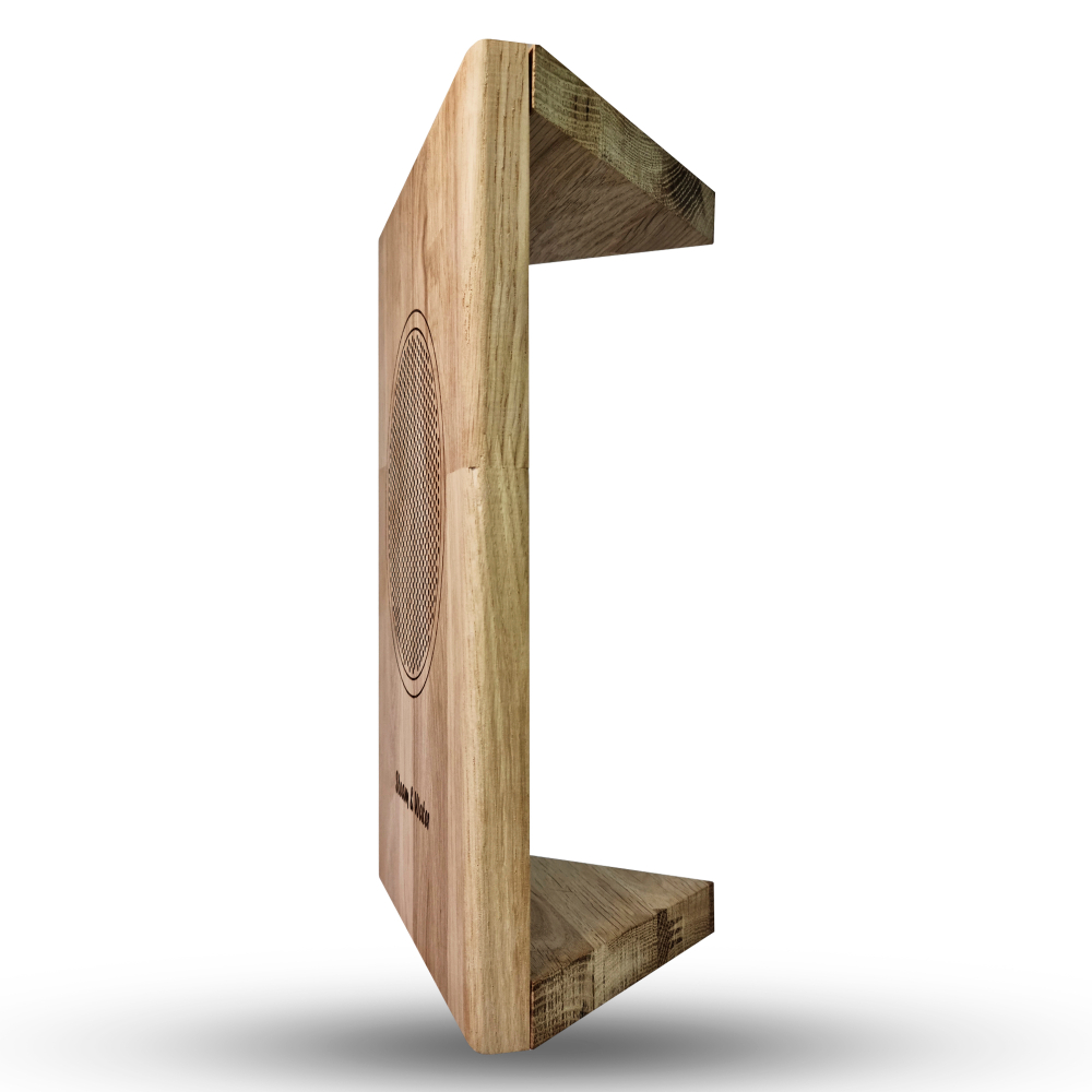Дубовая сетка для динамика SW 525 White - Wood CORNER (прямоугольная угловаяя)