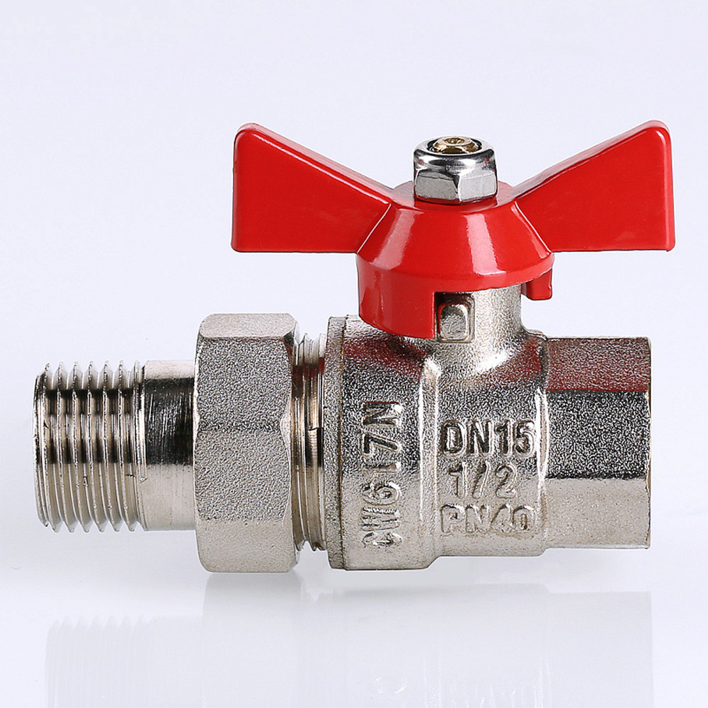 Кран шаровой Valtec BASE с полусгоном 3/4" вн.-нар. (VT.227.N.05)