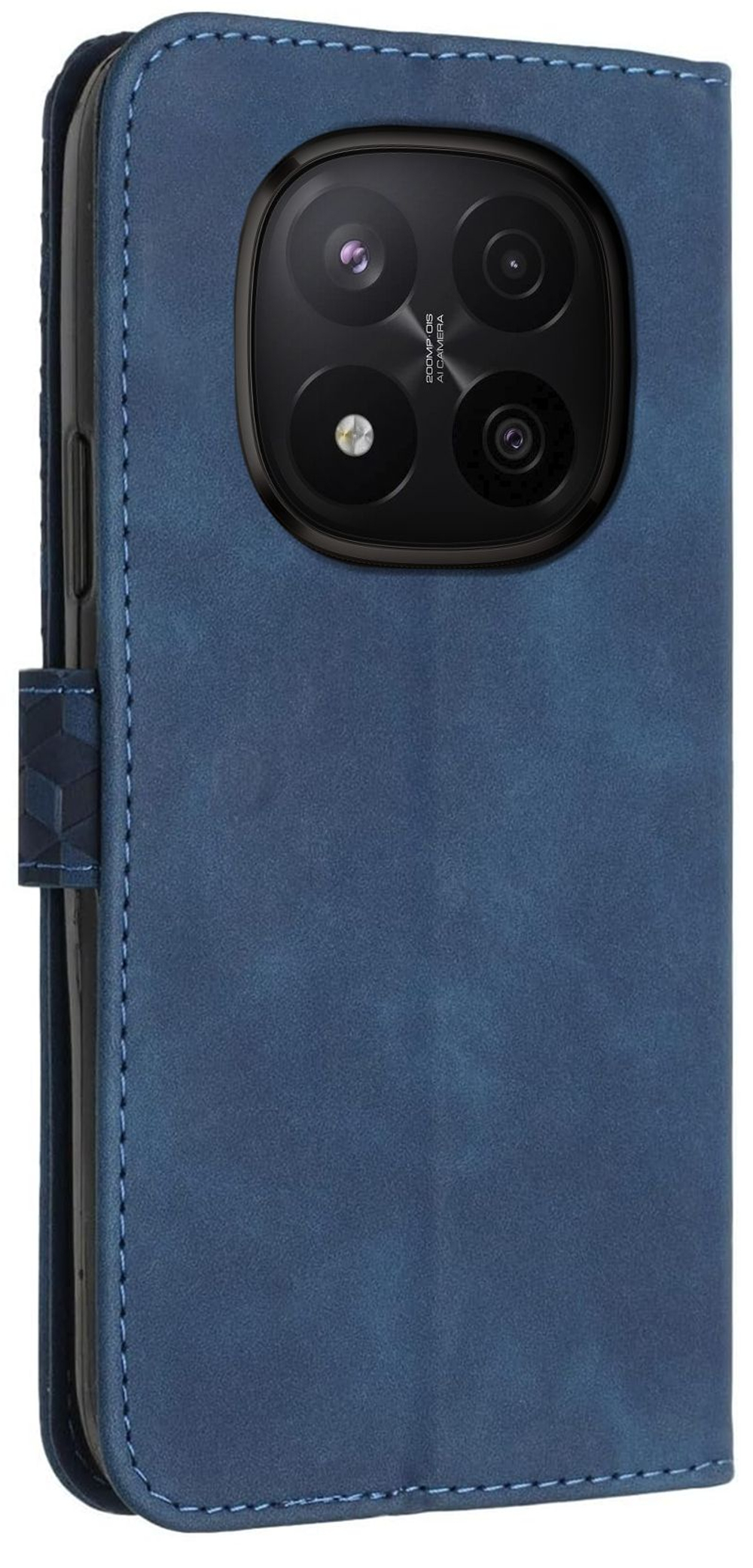 Кожаный чехол-книжка для REDMI NOTE 14 PRO+ 5G с отделом для наличных, 3 слотами для карт и подставкой