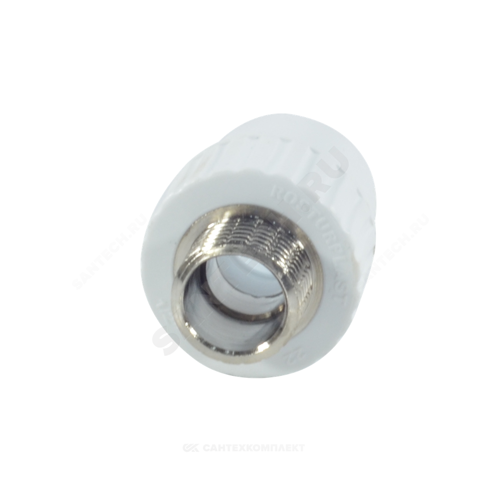 Муфта PP-R комбинированная белая Дн 20х1/2" НР RTP (РосТурПласт) 10662