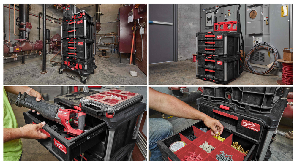 Ящик с 2-мя выдвижными отсеками Milwaukee PACKOUT DRAWER BOX 560 x 410 x 360 мм 4932472129