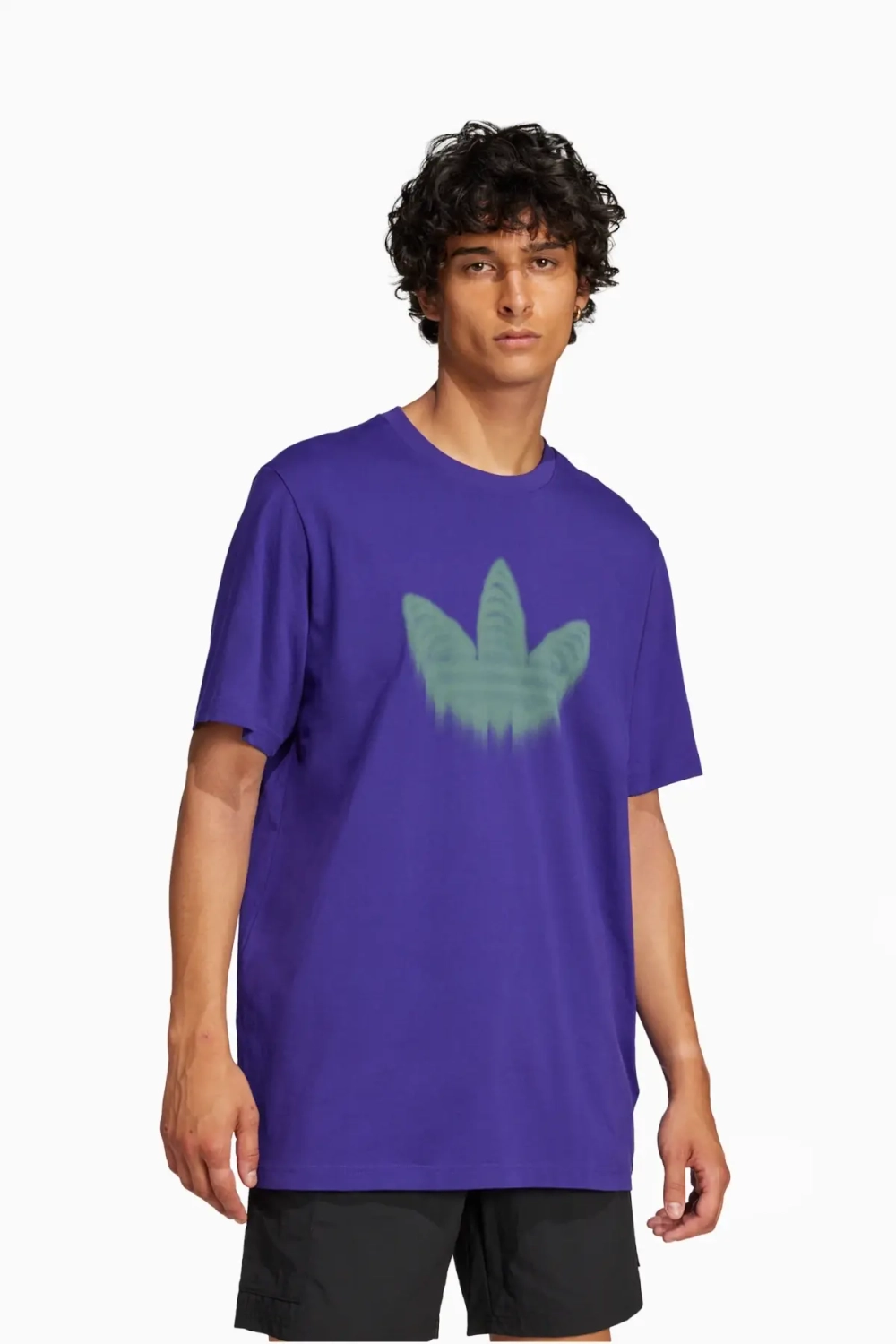 Футболка adidas Skeleton Trefoil Tee - фиолетовый