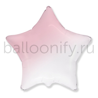 Фольгированная фигура, звезда, 18"/46СМ Градиент розовый