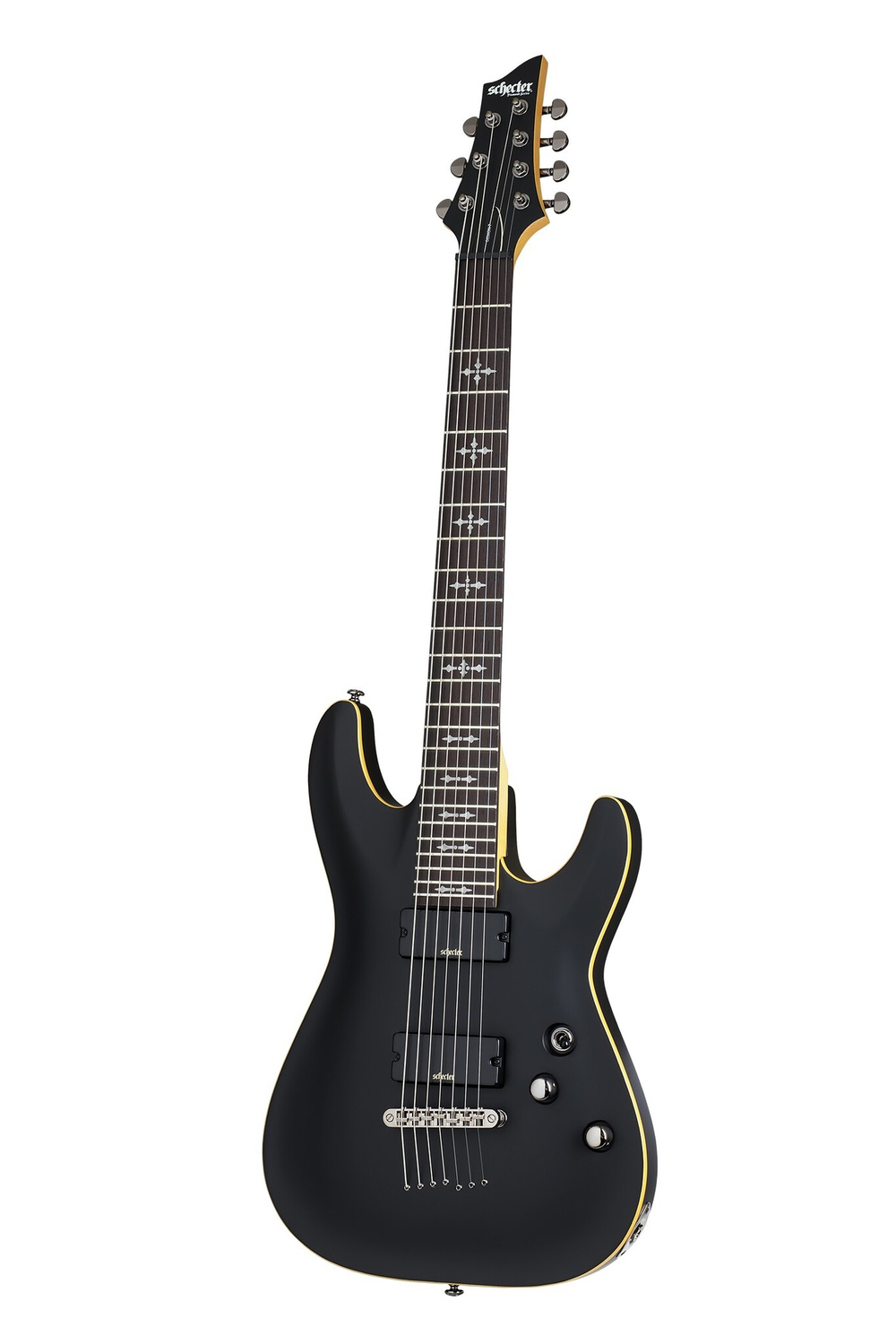 Schecter DEMON-7 AGED BLACK SATIN