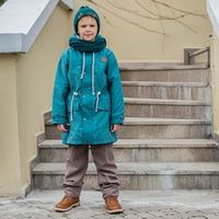 Парка демисезонная на меху "Атлантик" подростковая