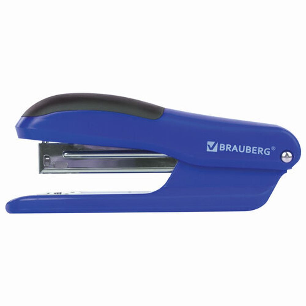 Степлер №24/6, 26/6 BRAUBERG "SX-39", до 25 листов, синий, 228591