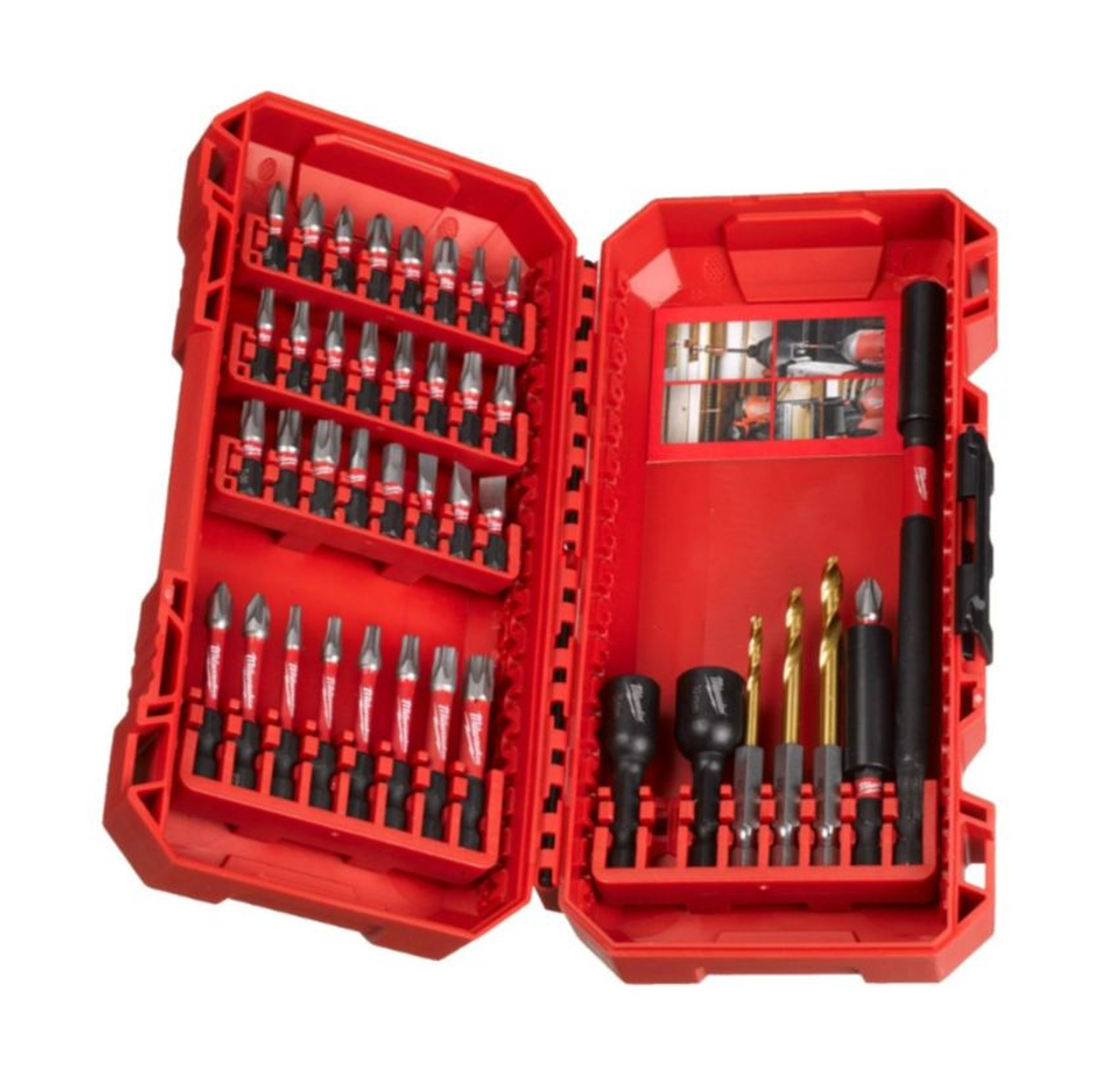 Биты Milwaukee SHOCKWAVE GEN III набор 48 предметов в пласт. кейсе 4932492005