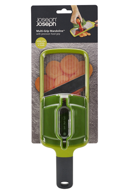 Терка с держателем для продуктов mandoline, зеленая