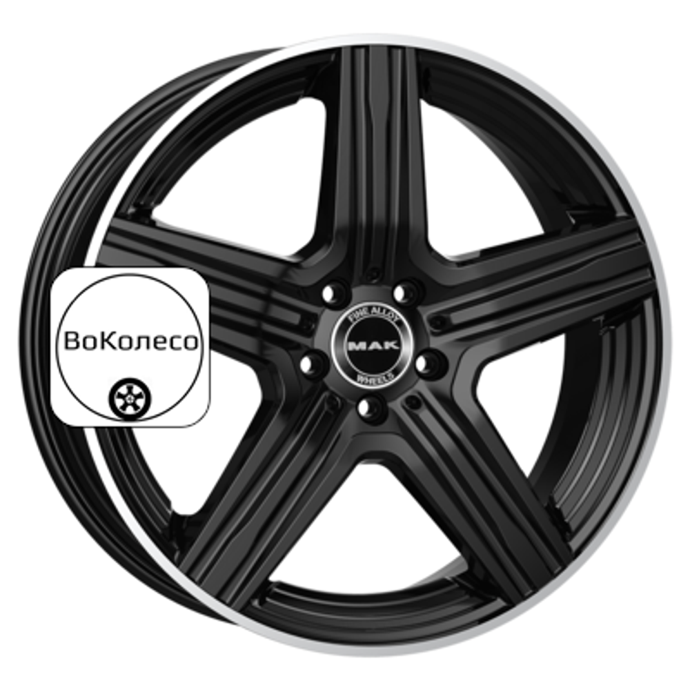 9x20/5x112 ET33 D66,6 Lewis Gloss Black Mirror Ring MAK