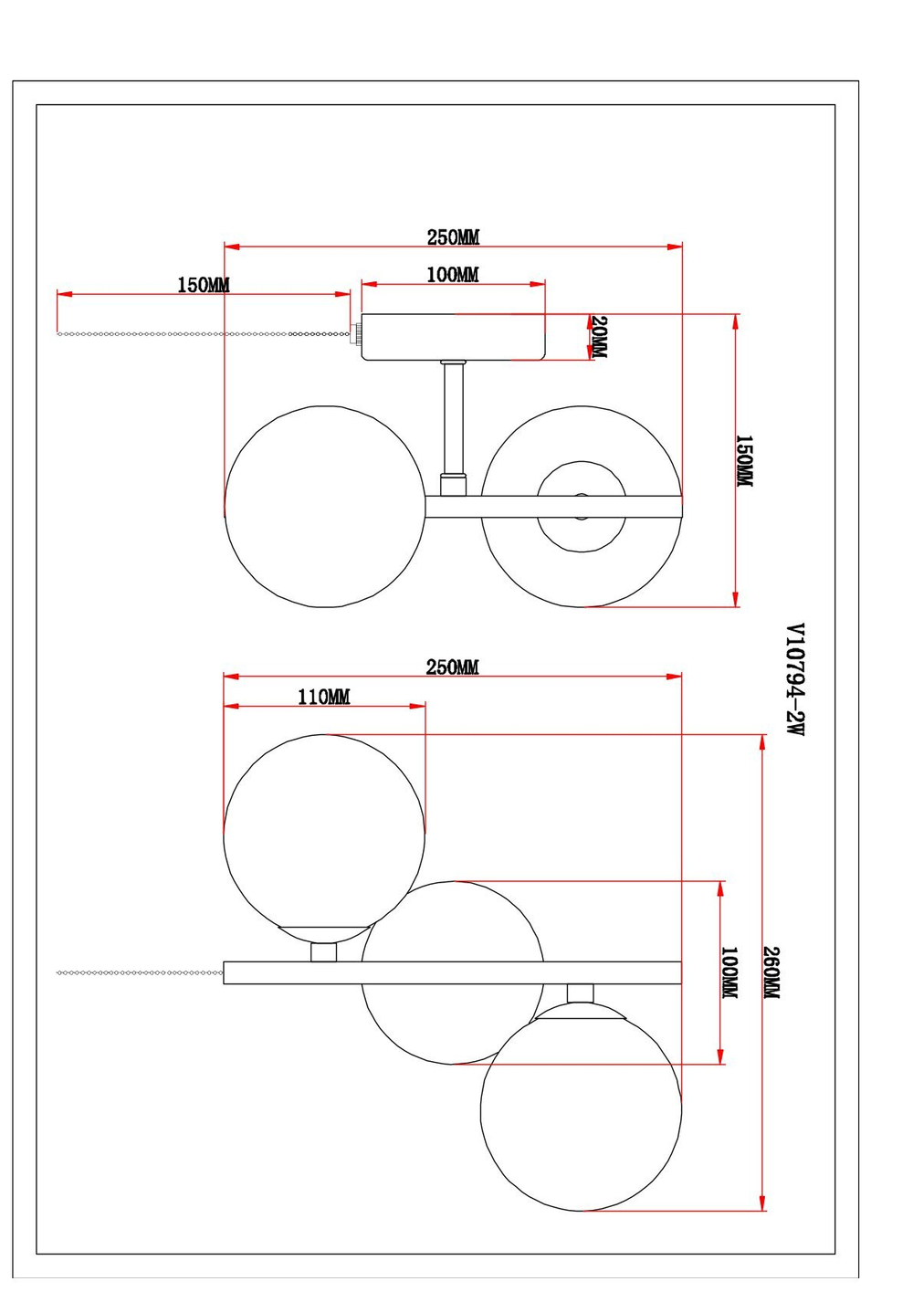 Бра Moderli V10794-2W Renny