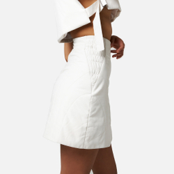 MILKY NYLON SKIRT