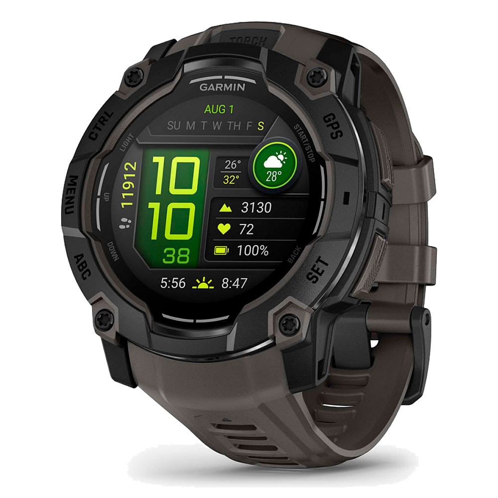 Умные часы Garmin Instinct 3, 50mm, Amoled Black with Charcoal Band (010-03020-00)