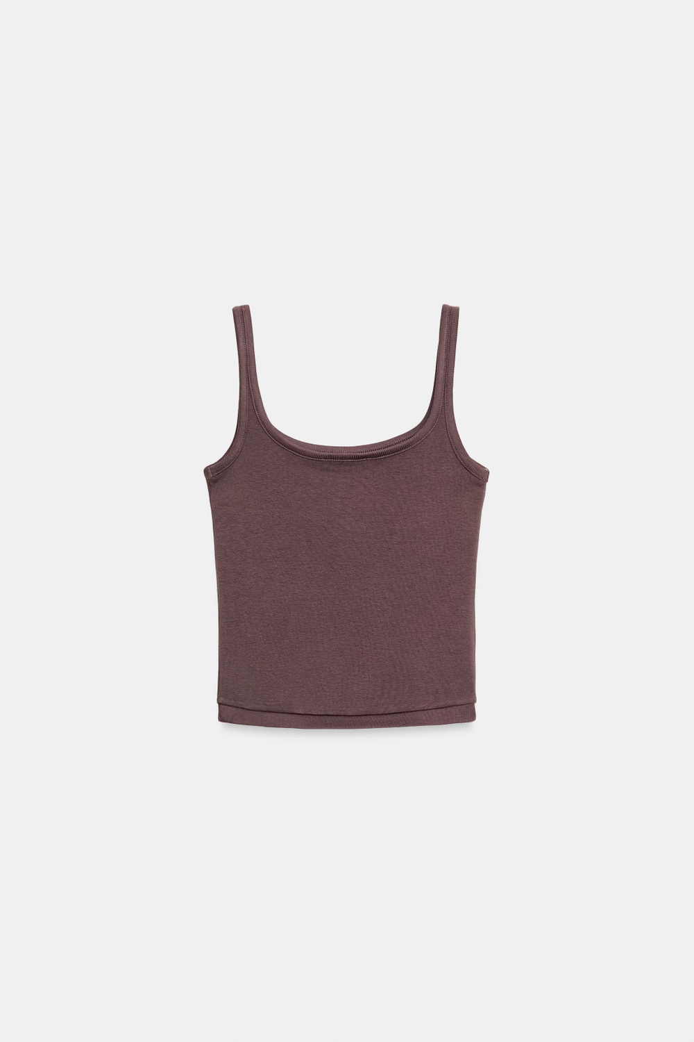 ТОП НА БРЕТЕЛЯХ ИЗ ХЛОПКА И МОДАЛА — ZARA