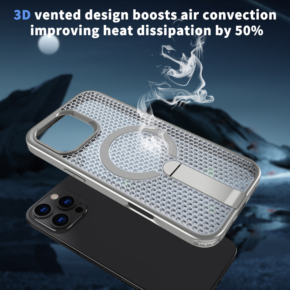 Прозрачный чехол Mesh Pro Magnetic Case для iPhone 16 Pro Max