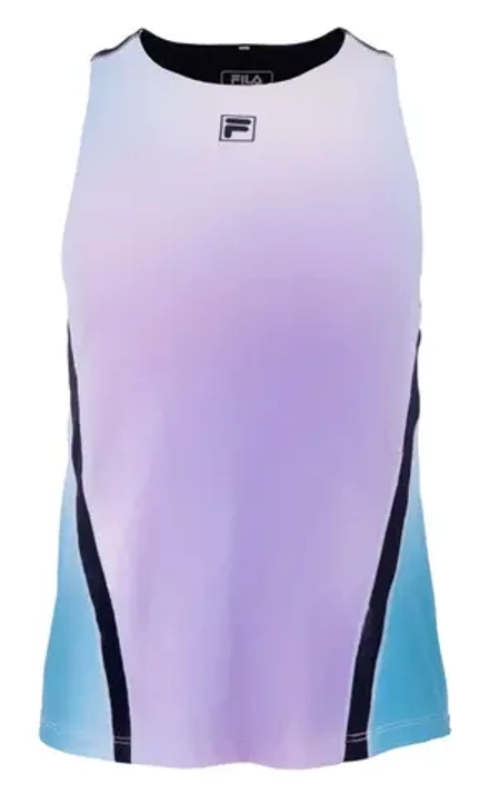 Топ теннисный Fila Savannah - aqua blue graphic