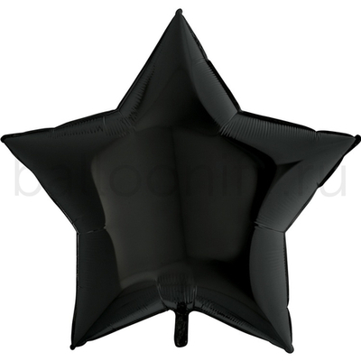 Фольгированная фигура, звезда, 36"/91СМ Пастель Black