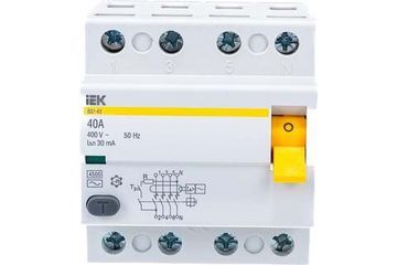 УЗО IEK 4Р 40А 30мА ВД1-63