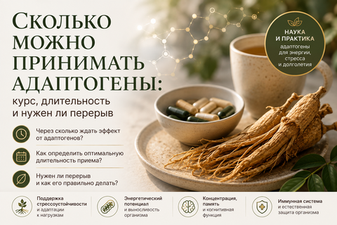 Сколько можно принимать адаптогены: курс, длительность и нужен ли перерыв