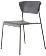 Стул пластиковый Scab Design Lisa Technopolymer Go Green, антрацит