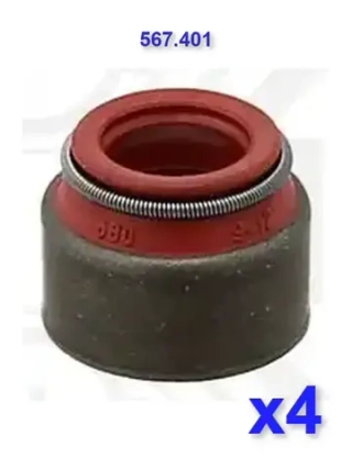Сальник клапана 8,2x12x17.5x10.5 FPM (Fluor-Kautschuk)Mercedes