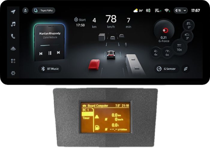 Магнитола для Opel Astra H (перенос БК вниз, серая) - Teyes CC4PRO монитор 12.3" 2K QLED + рамка 9, Android 13, Быстрейшая, Snapdragon 778G, ИИ, CarPlay, DSP, 4G SIM-слот