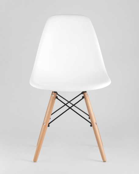 Eames DSW белый пластиковый, ножки массив бука