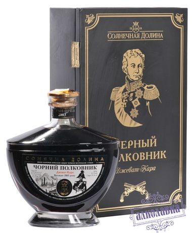 Вино Черный Полковник Солнечная Долина красное 0,7л 17,5%