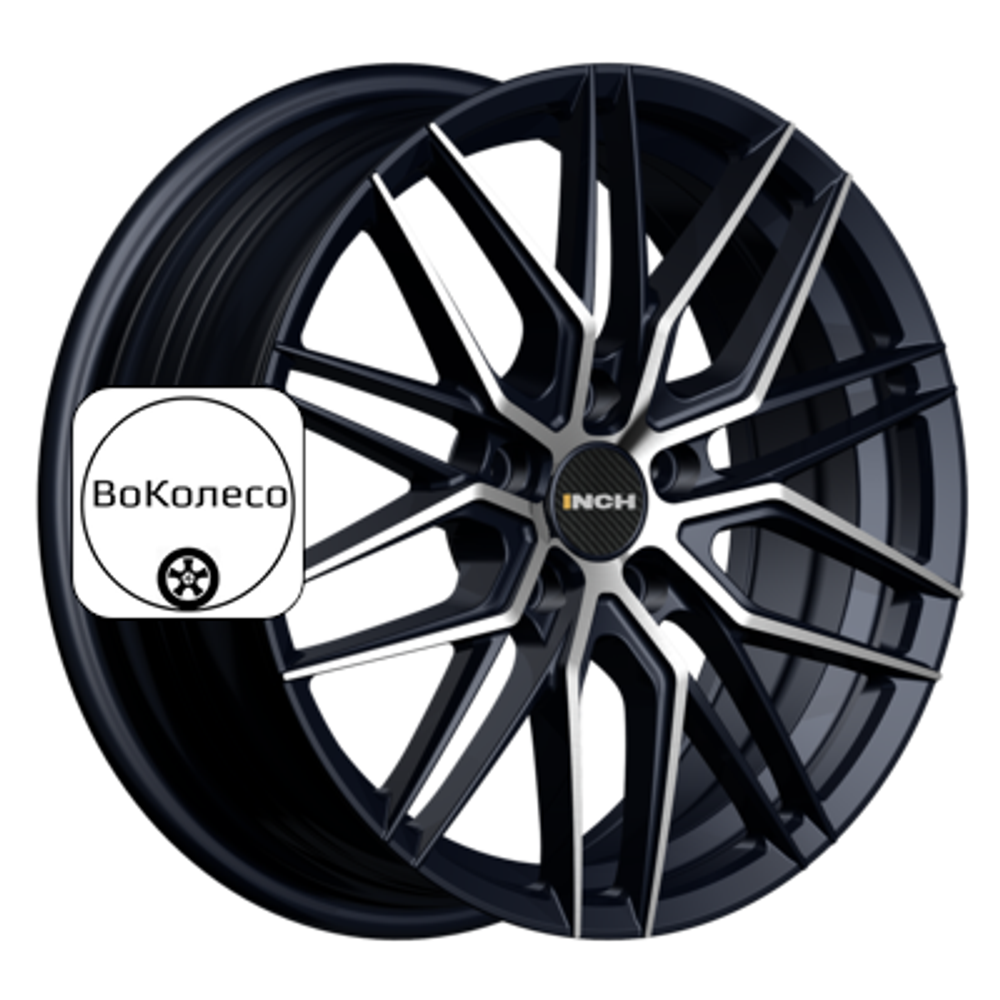 7x17/5x112 ET40 D57,1 FA8539 Gloss Black Machined Face (ZJH) FlowForming INCH