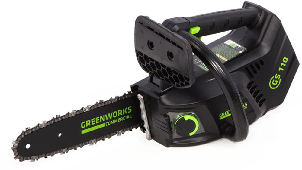 Пила цепная одноручная аккумуляторная Greenworks Арт. 2003807 (арбориста), 40V, 25,4 см, бесщеточная, без АКБ и ЗУ