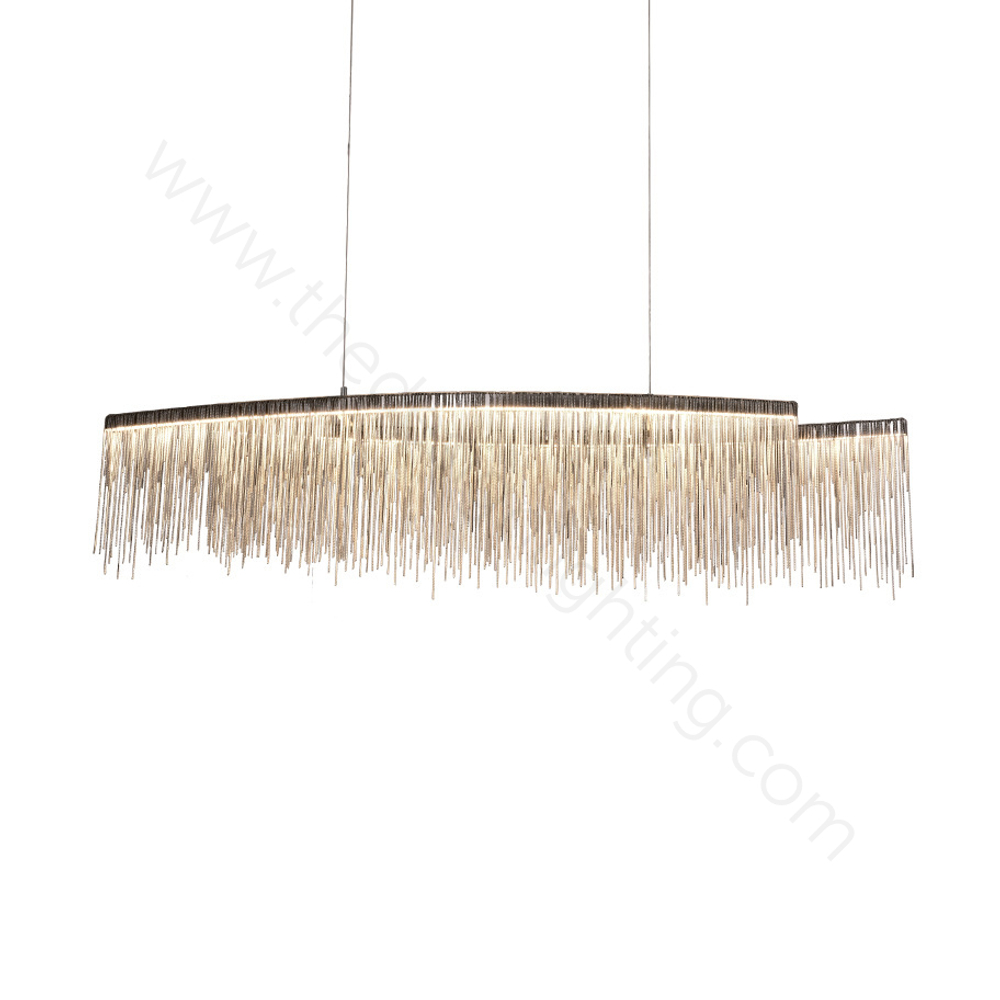 Pendant design lamp Waterfall  L120 (Silver)