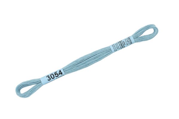 Мулине Gamma 100% хлопок, цв.3054 серо-голубой, 24 мотка по 8 метров