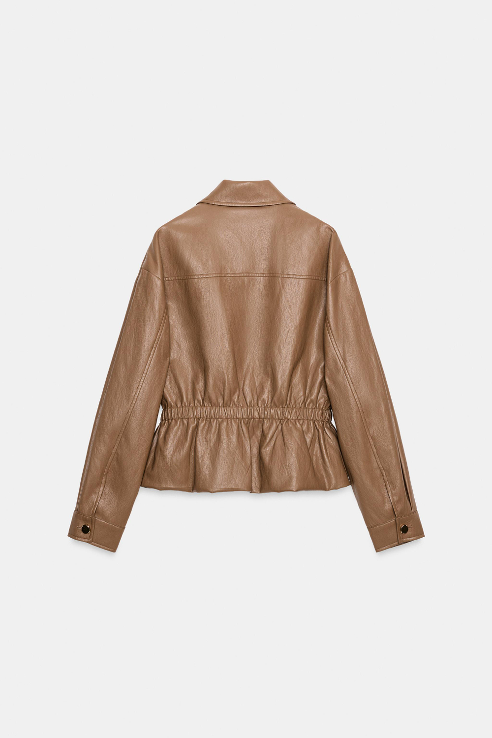 КУРТКА ИЗ ИСКУССТВЕННОЙ КОЖИ, ЭЛАСТИЧНАЯ ТАЛИЯ — ZARA