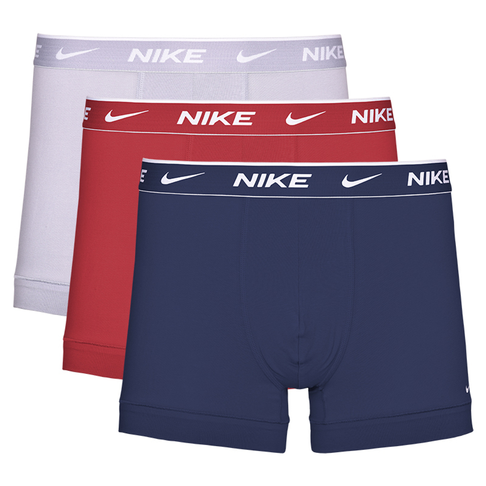 Мужские спортивные боксеры Nike Everyday Cotton Stretch Trunk 3P - разноцветный