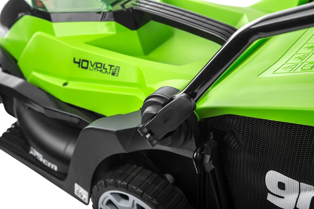 Аккумуляторная газонокосилка Greenworks G40LM35K5, 40v, 35 см, (2501907UG), с аккумулятором 5 А·ч и зарядным устройством