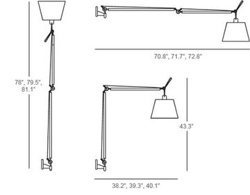 Tolomeo mega wall lamp  by Artemide