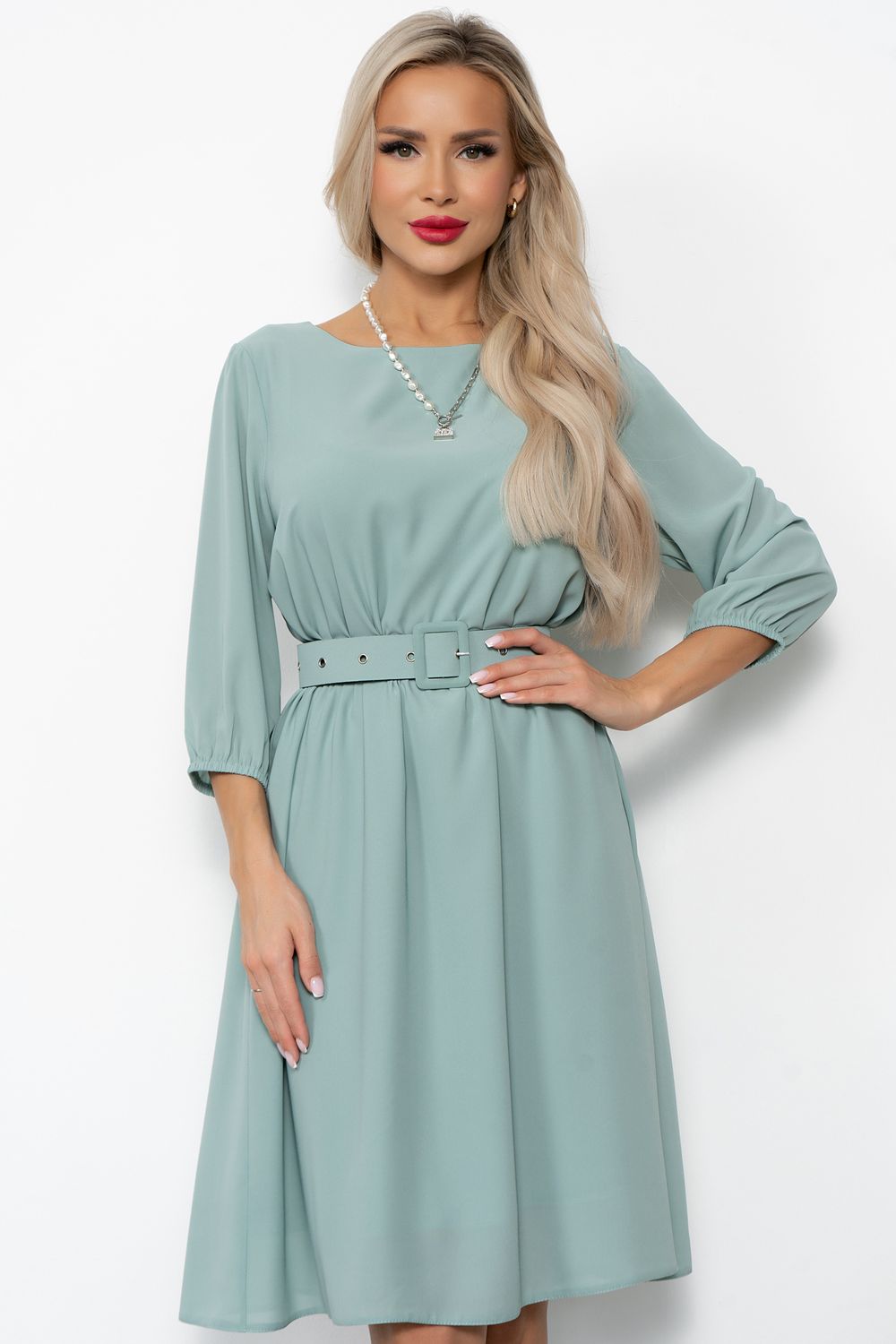 Платье Марика (фисташковый) Р11-1218 Nikol (Акция)