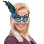 Маска карнавальная «Очарование», синий
