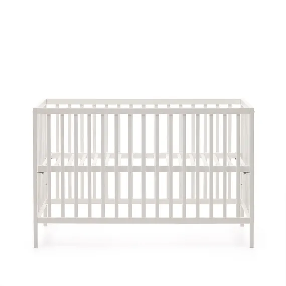 Shantal Детская кроватка из массива бука с белой отделкой 60 x 120 см