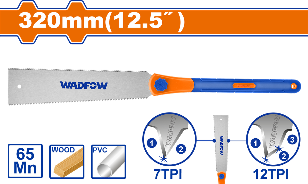 Пила с двойной кромкой WADFOW WHWD112 320 мм Пила с двойной кромкой WADFOW WHWD112 320 мм
