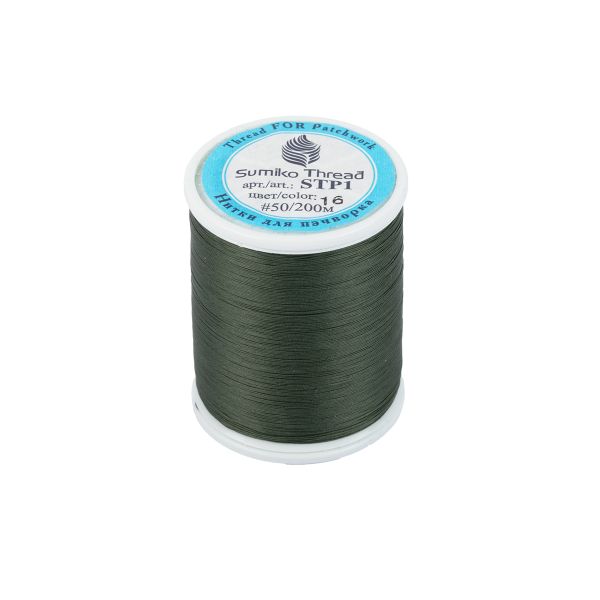 Нитки для пэчворка SumikoThread 200 м, (219 ярд), 16 хаки