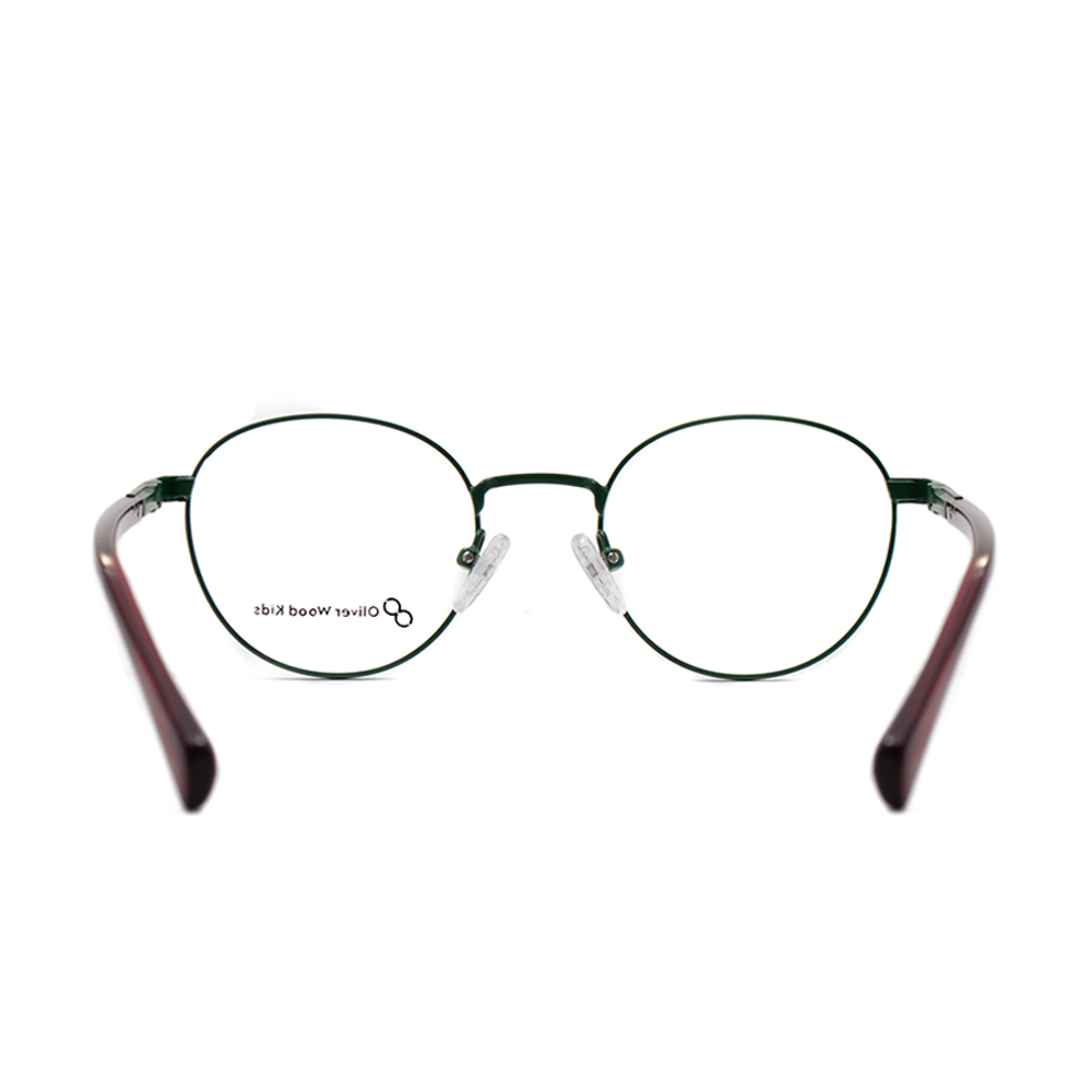 Оправа бабочка Oliver Wood Kids 77028 C411 зелёная с красным
