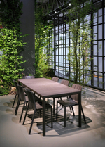 Стол пластиковый раздвижной Nardi Tevere 147, терра