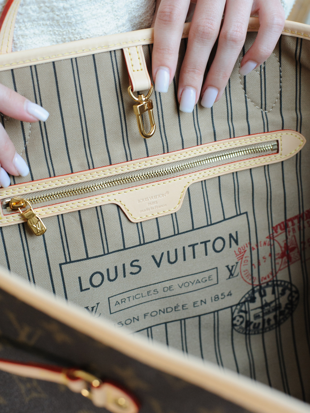 Louis Vuitton Neverful Bandoulière Inside Out