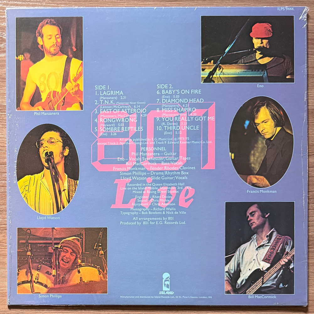801 ‎– 801 Live (Англия 1976г.)