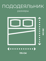 Комплект постельного белья 2-спальный, наволочки 70х70 Перкаль Хлопок Ромашки