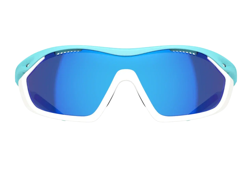 Спортивные очки с диоптриями 720armour Analog Pro / Matte Aquamarine / Matte White Gasket / Smoke Full Blue Ti Lens