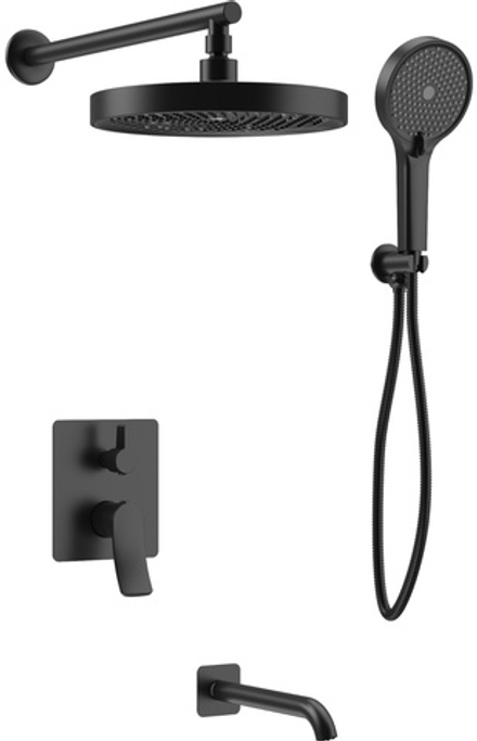 Душевая система встраиваемая HAIBA HB80553-7 черный