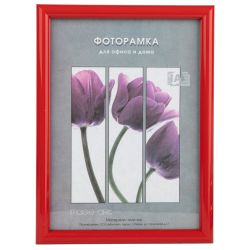 Фоторамка Image Art Радуга 15х21 пластиковая со стеклом красный | Image Art